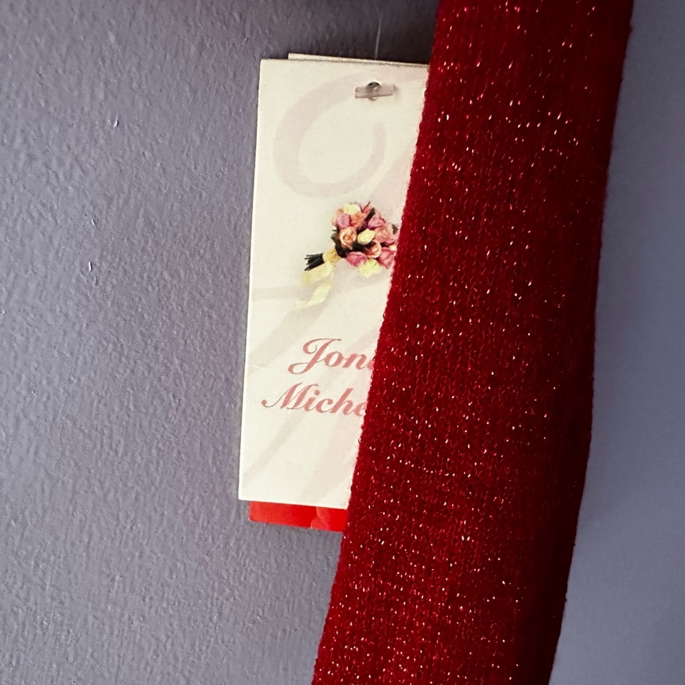 NWT Jona Michelle Red Sparkle Cardigan Size 6 - Picture 6 of 8